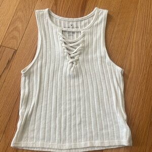 American Eagle lace up tank